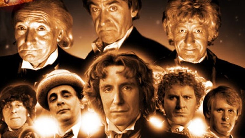 The eight Doctors of Who’s “Classic” era.