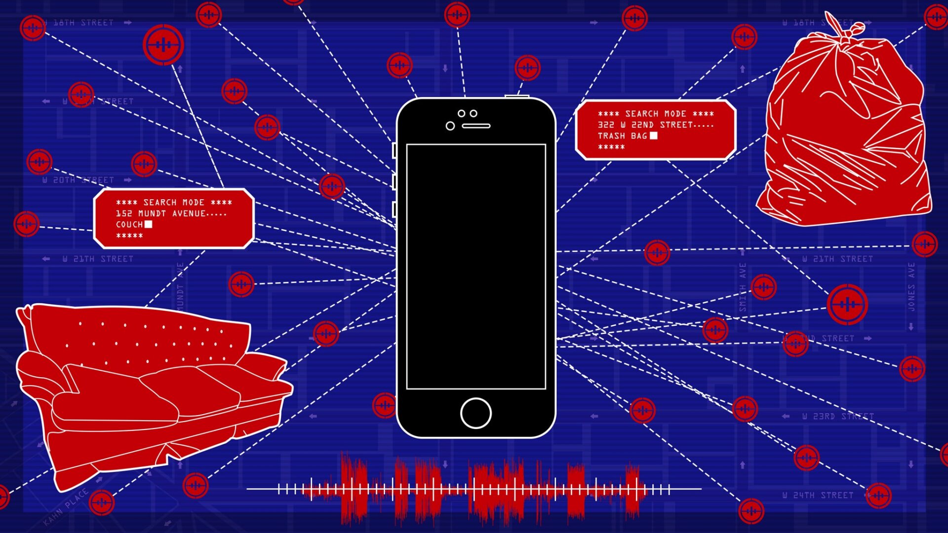 Search, report, eliminate. Illustration by Sam Woolley