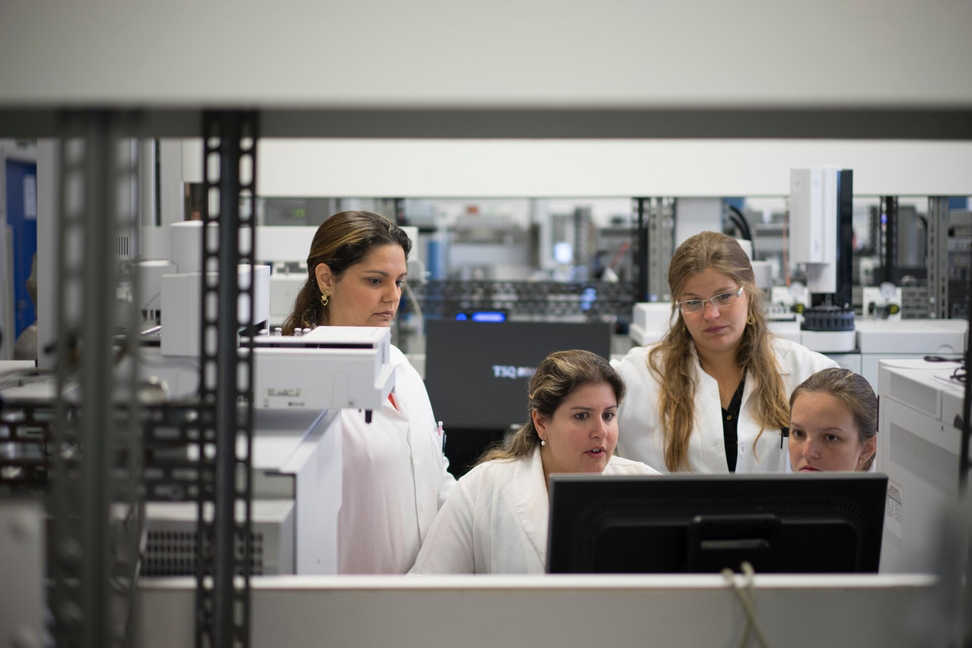 Lab technicians working at the Brazilian Doping Control Laboratory (LBCD). (Image: Associated Press)