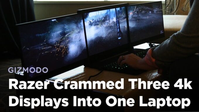 Cramming Three 4K Displays Into One Huge Gaming Laptop Is So Insane ...