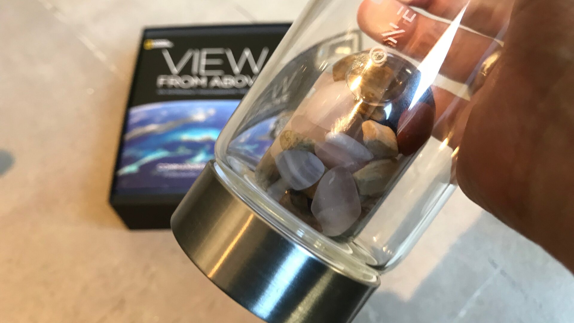 Why are there healing crystals in my water bottle