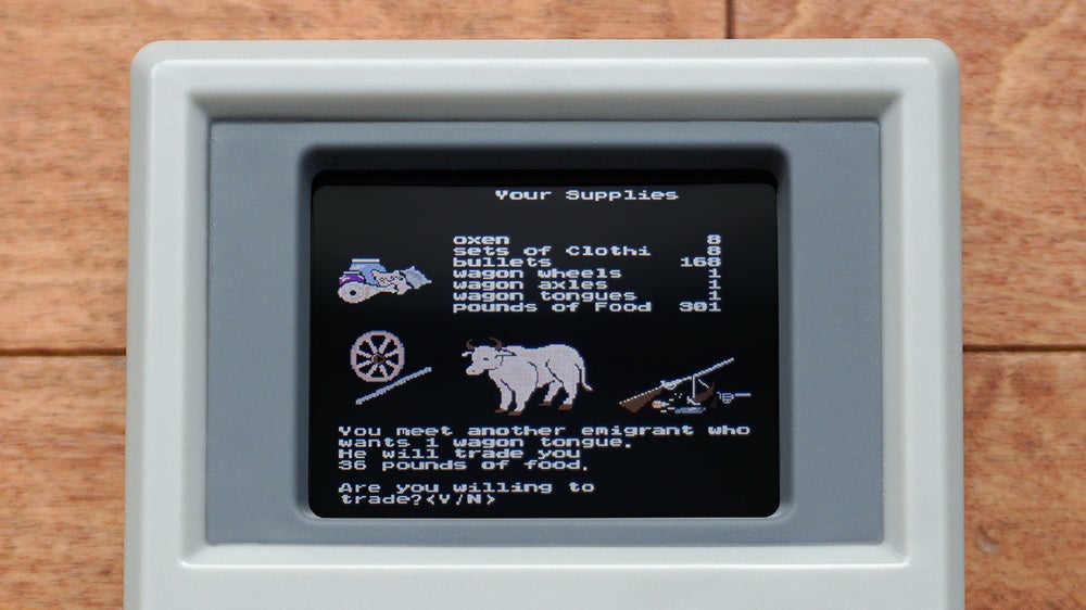 A surprisingly decent screen is only let down by its size and limited resolution, which makes the occasional in-game fine print hard to read.