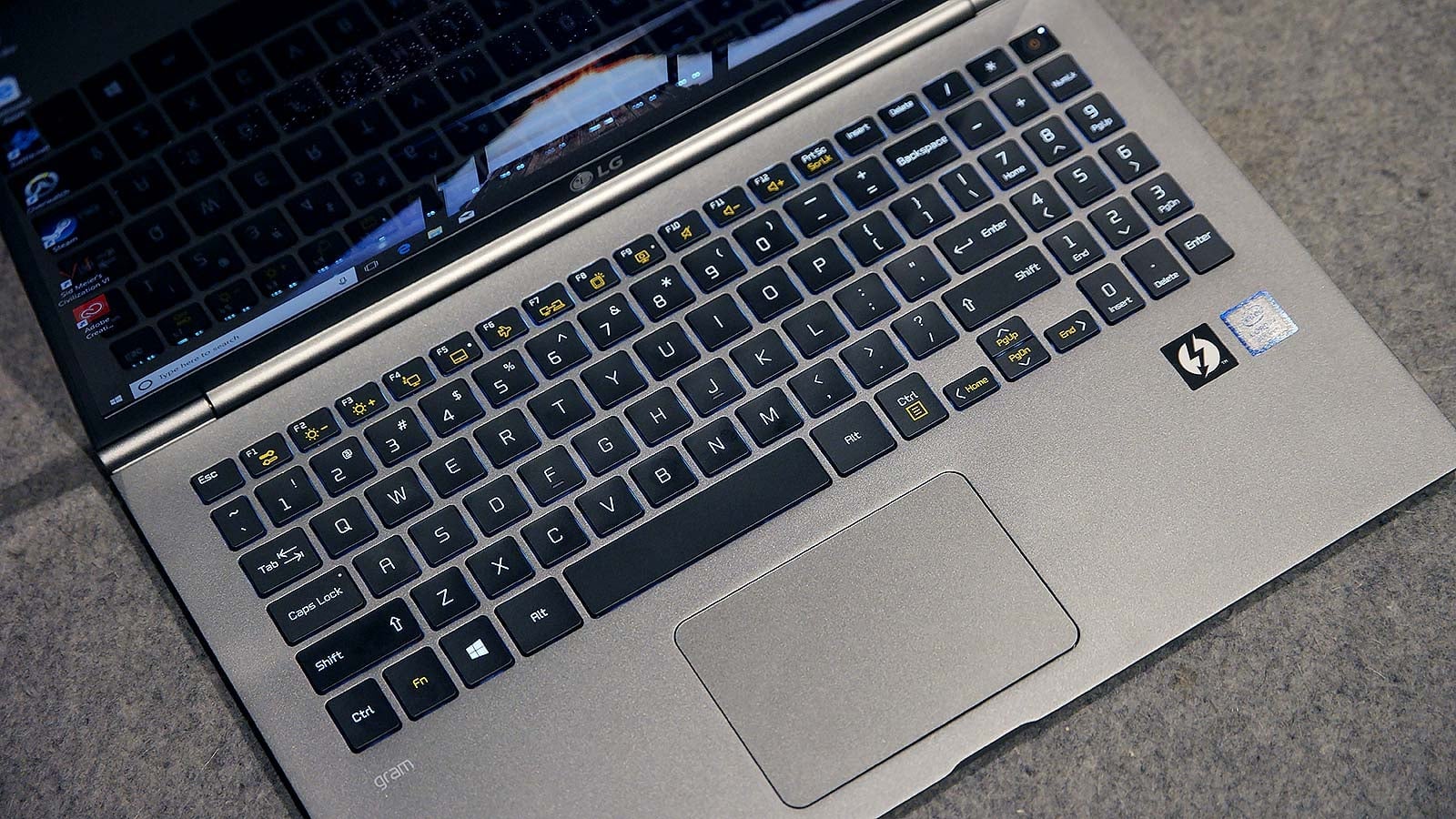 The keyboard isn’t bad! But if the keys are slightly off center to squeeze a number pad in, so expect some mistypes early on.