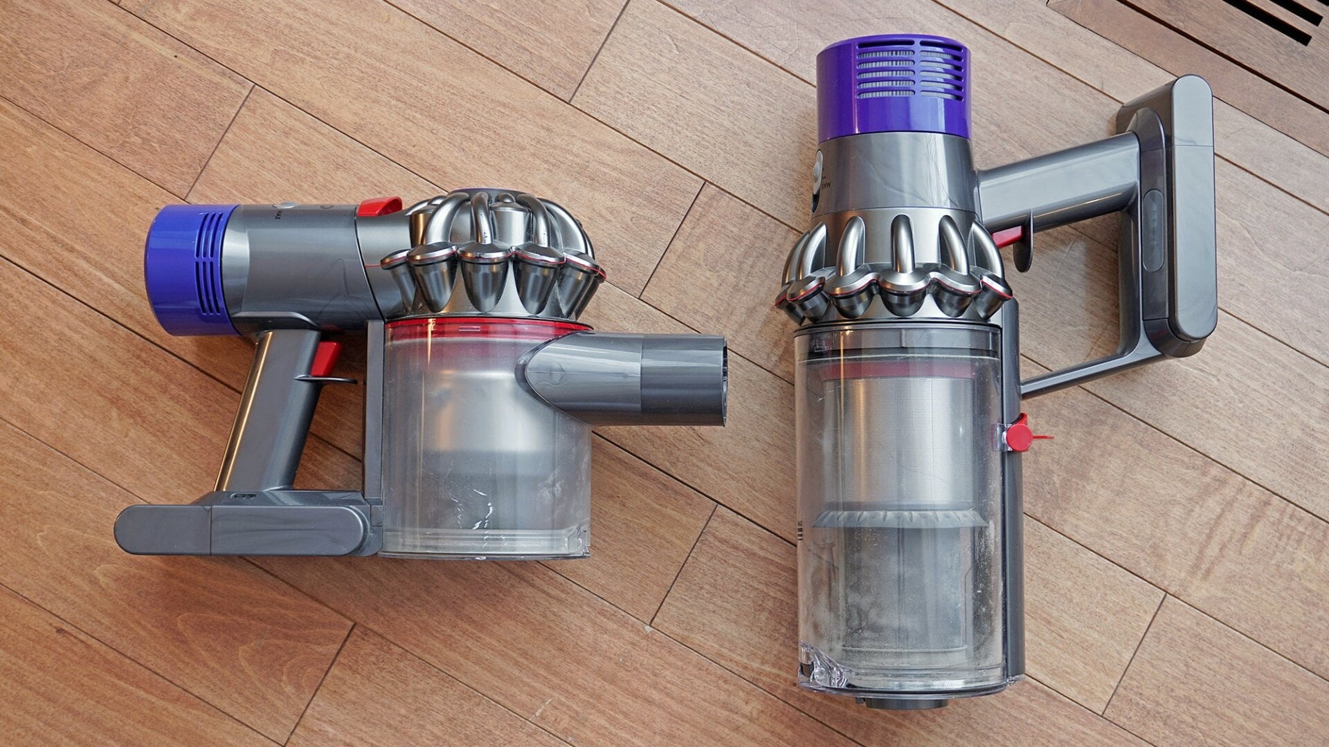 The dust bin on the Cyclone V10 has 40 percent more capacity than Dyson’s previous handhelds.