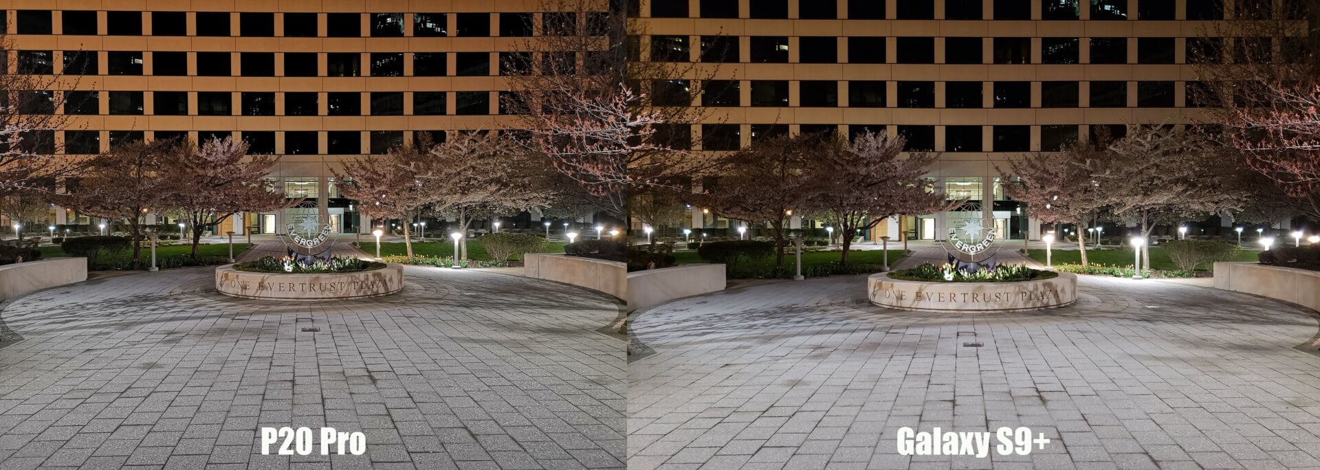 In standard auto mode, the P20 Pro’s low-light skills fared well against the Galaxy S9.