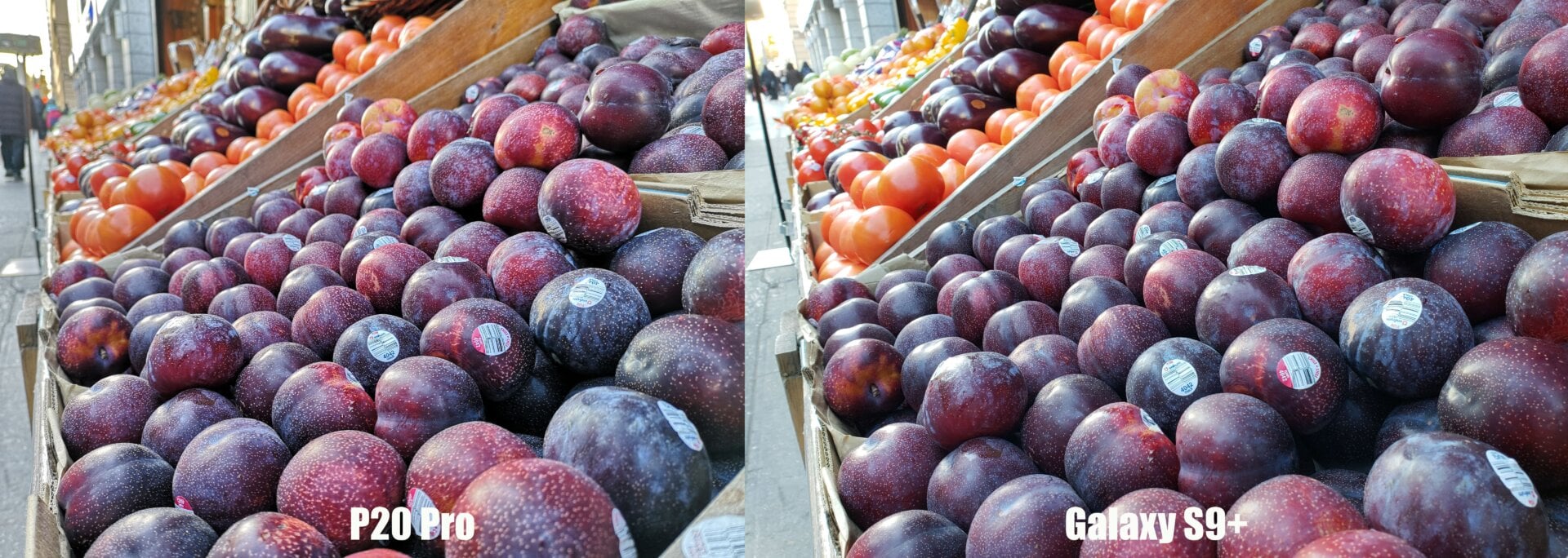 Even though the P20 Pro’s pic has less megapixels, it still looks sharper.