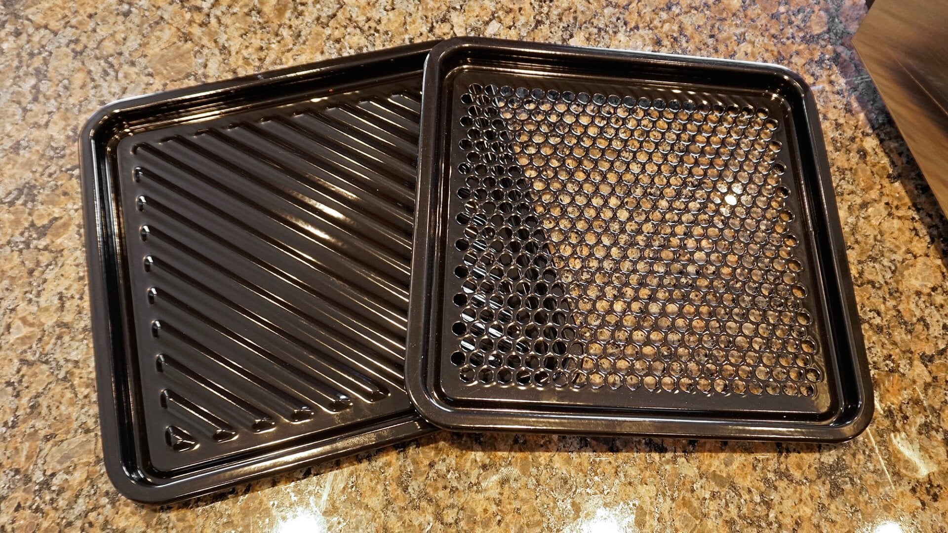 Unless you like scrubbing pans, you’ll want to use lots of oil or cooking spray on these first.