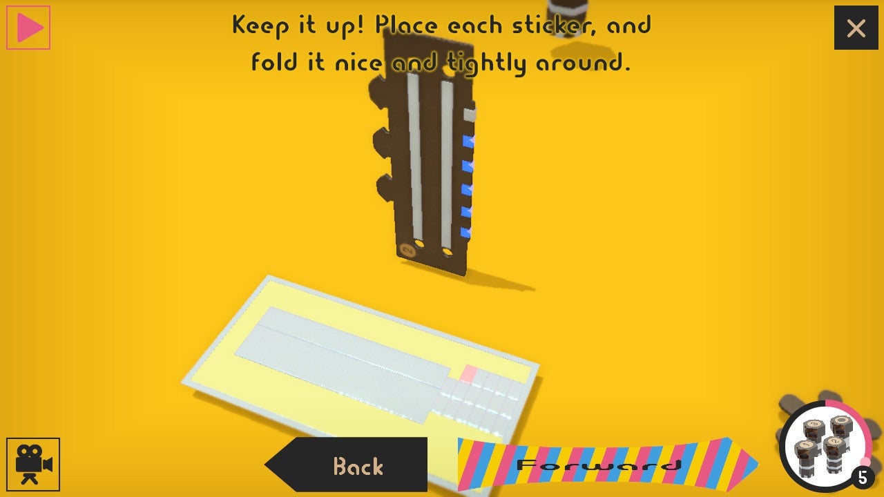 Steps can be fast-forwarded by stretching out the ‘Forward’ button, but the build process can still feel slow and repetitive at times.