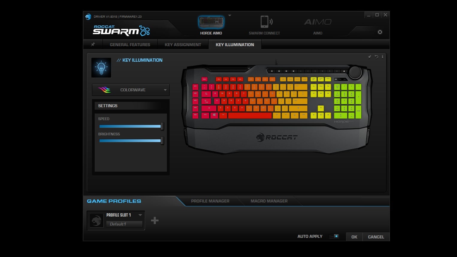 Roccat’s Swarm software needs a serious bug fixing session.