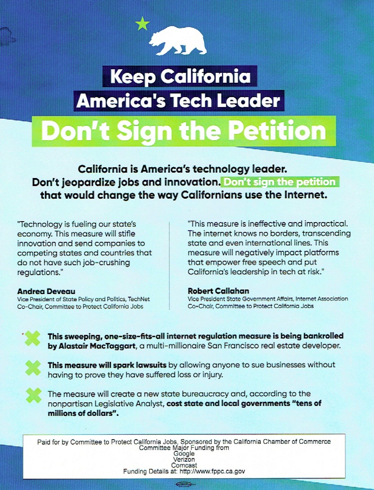 Image: Committee to Protect California Jobs