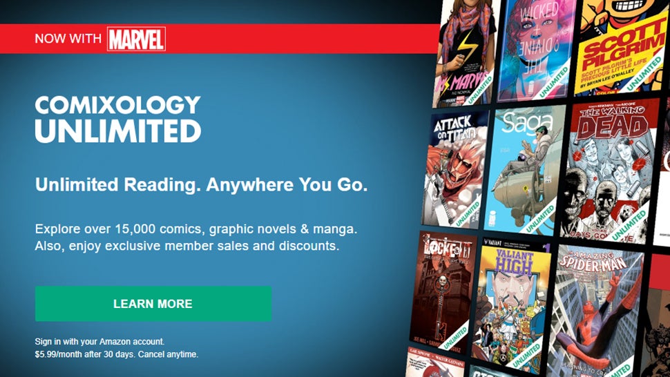 Screenshot: ComiXology