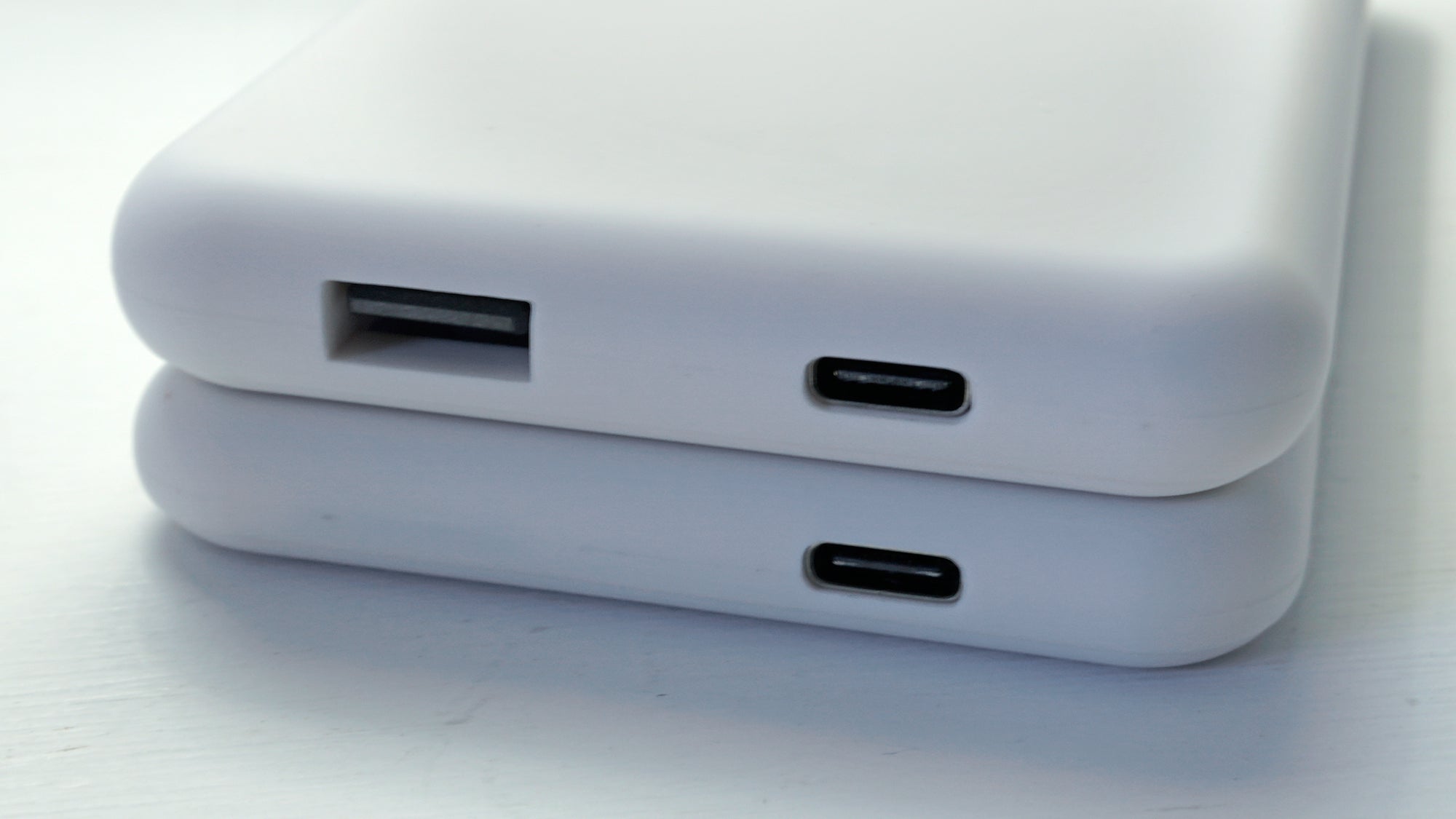 The power bank also offers a standard USB port for powering devices that don’t support wireless charging. And it can be topped off using a USB-C cable.