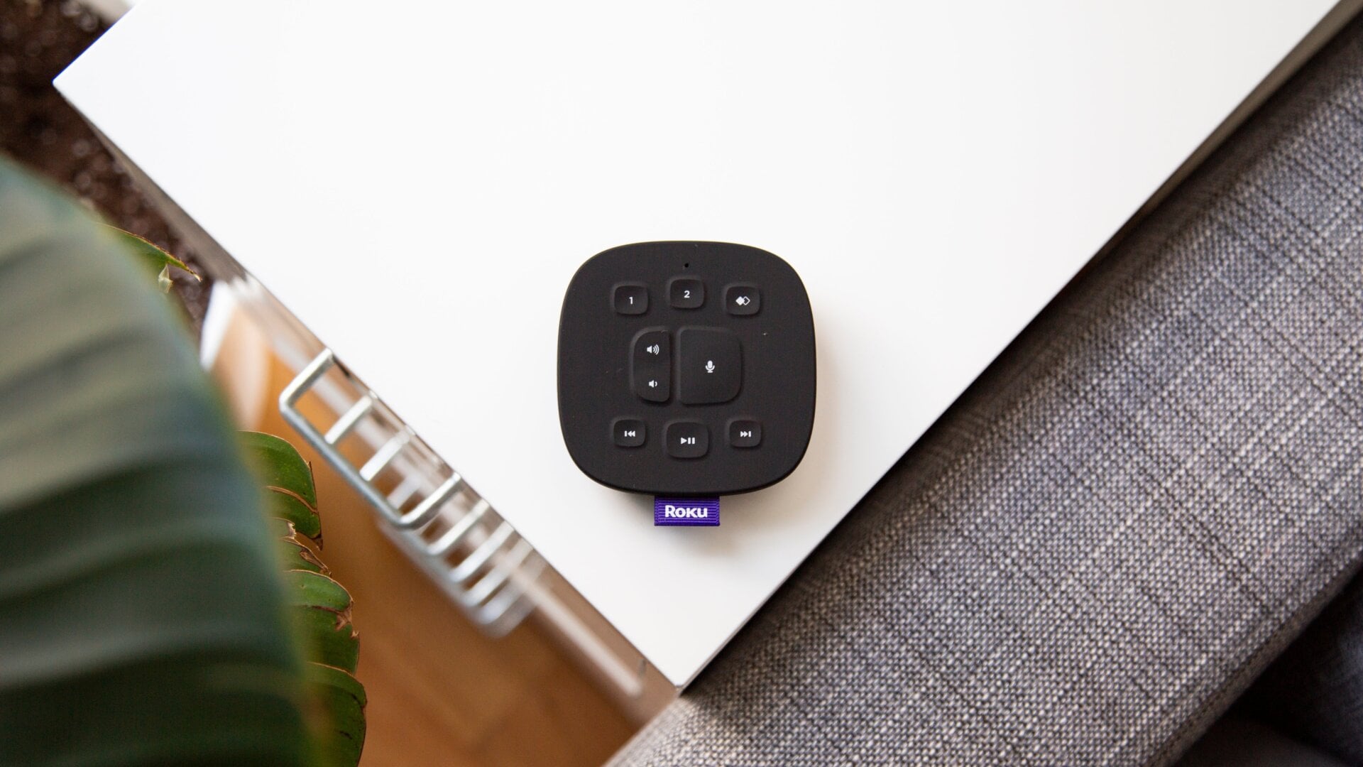 The Roku Touch tabletop remote also supports voice commands.