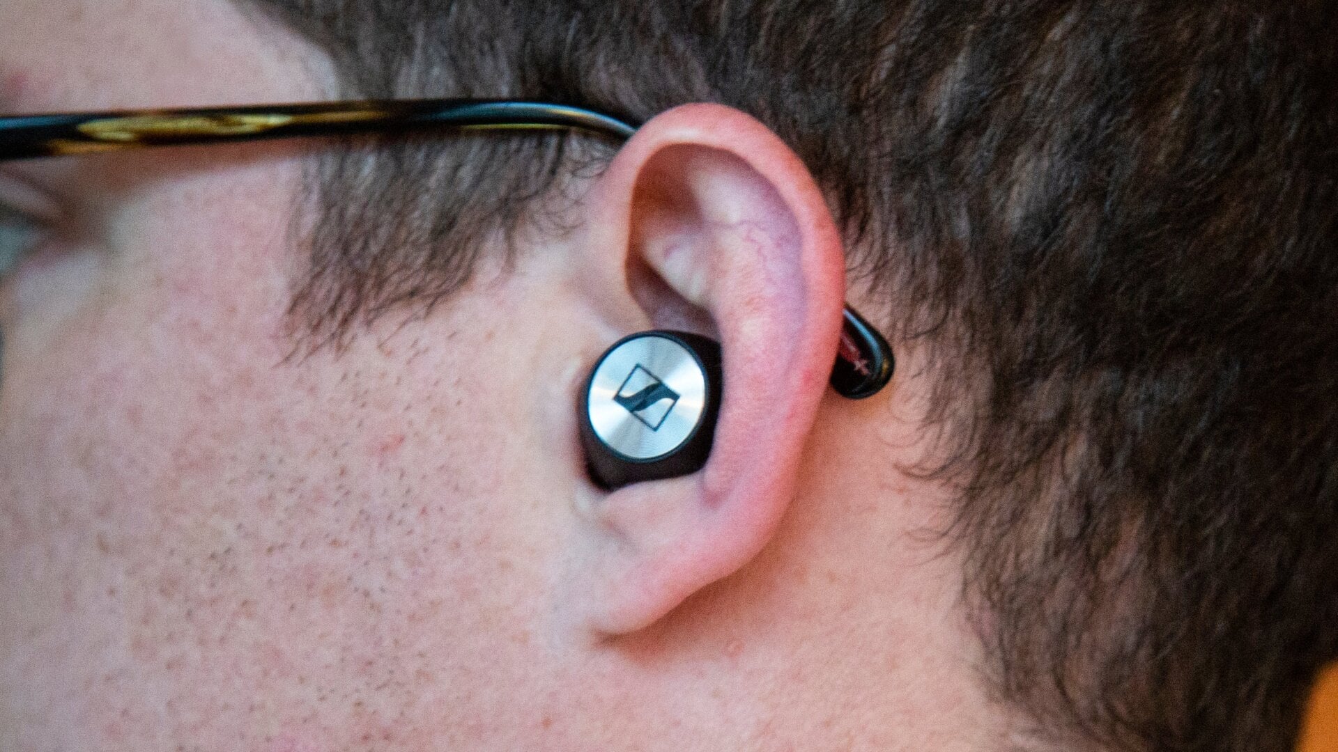 The Momentum True Wireless earbuds sure do fill up an ear.