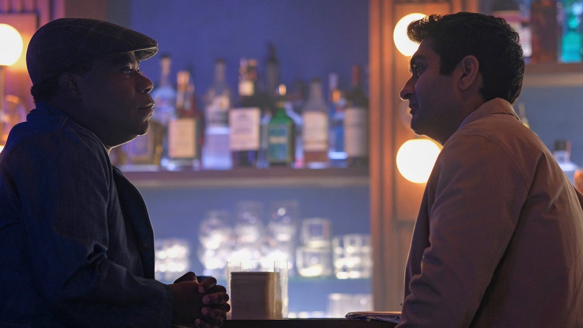 Tracy Morgan as JC Wheeler and Kumail Nanjiani as Samir Wassan in “The Comedian”