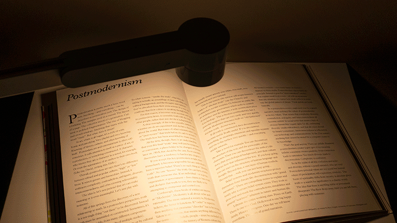 Over the course of a day, the Lightcycle lamp will automatically adjust its illumination to match the light outdoors.