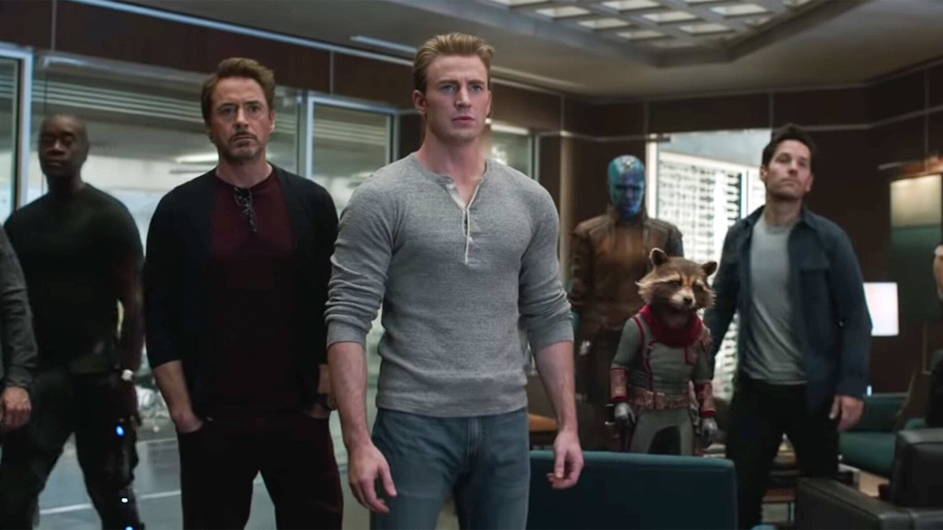 The Avengers crew, together for one last job.