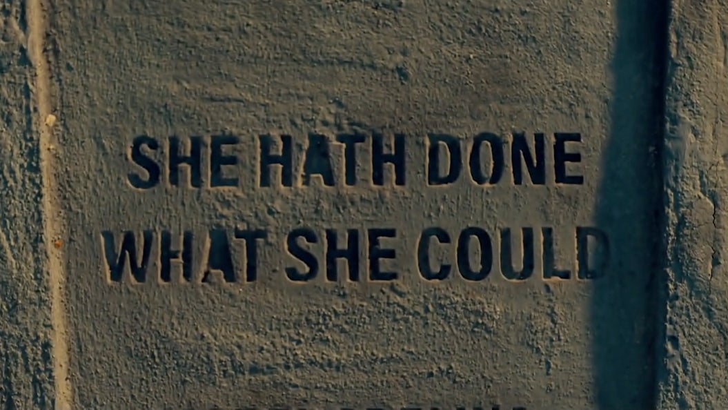 A tombstone for our age.