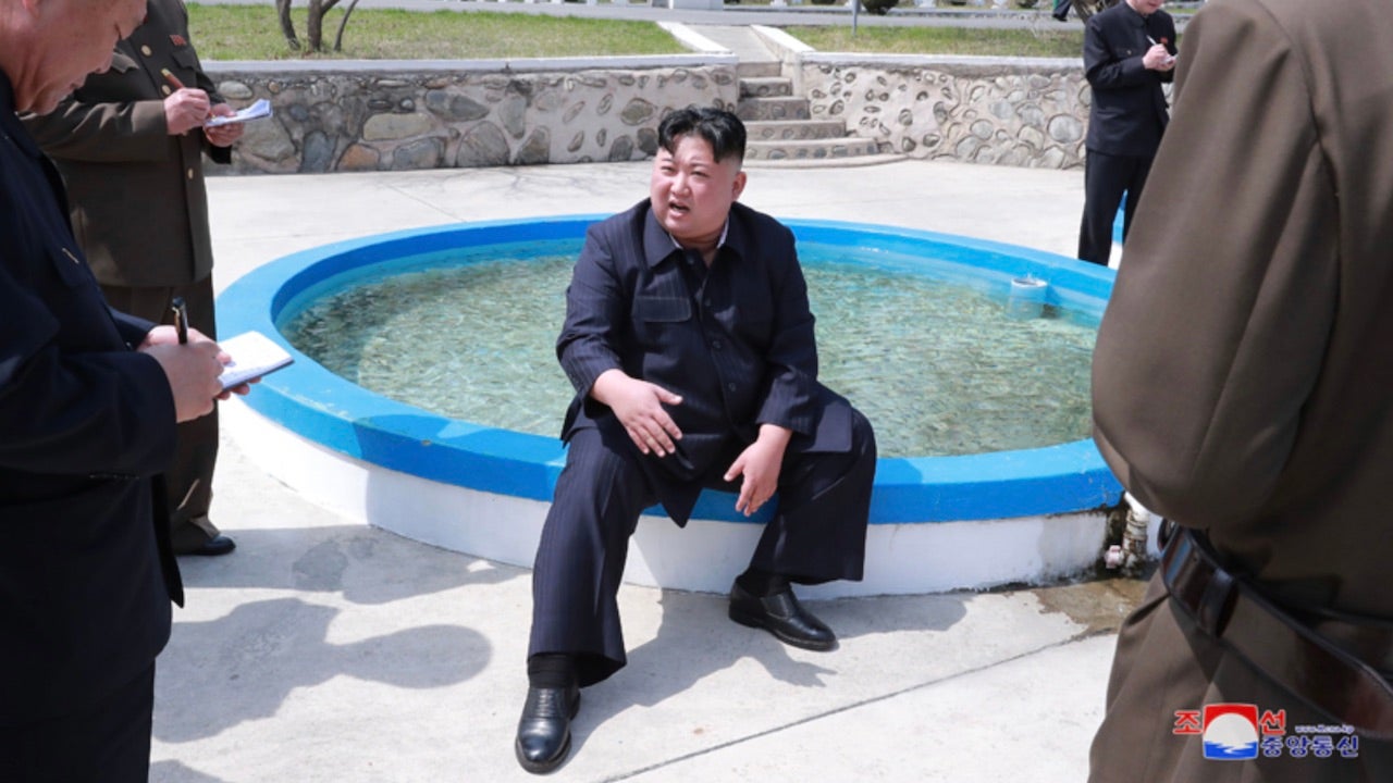 North Korean dictator Kim Jong Un “inspects a fish farm” according to state media