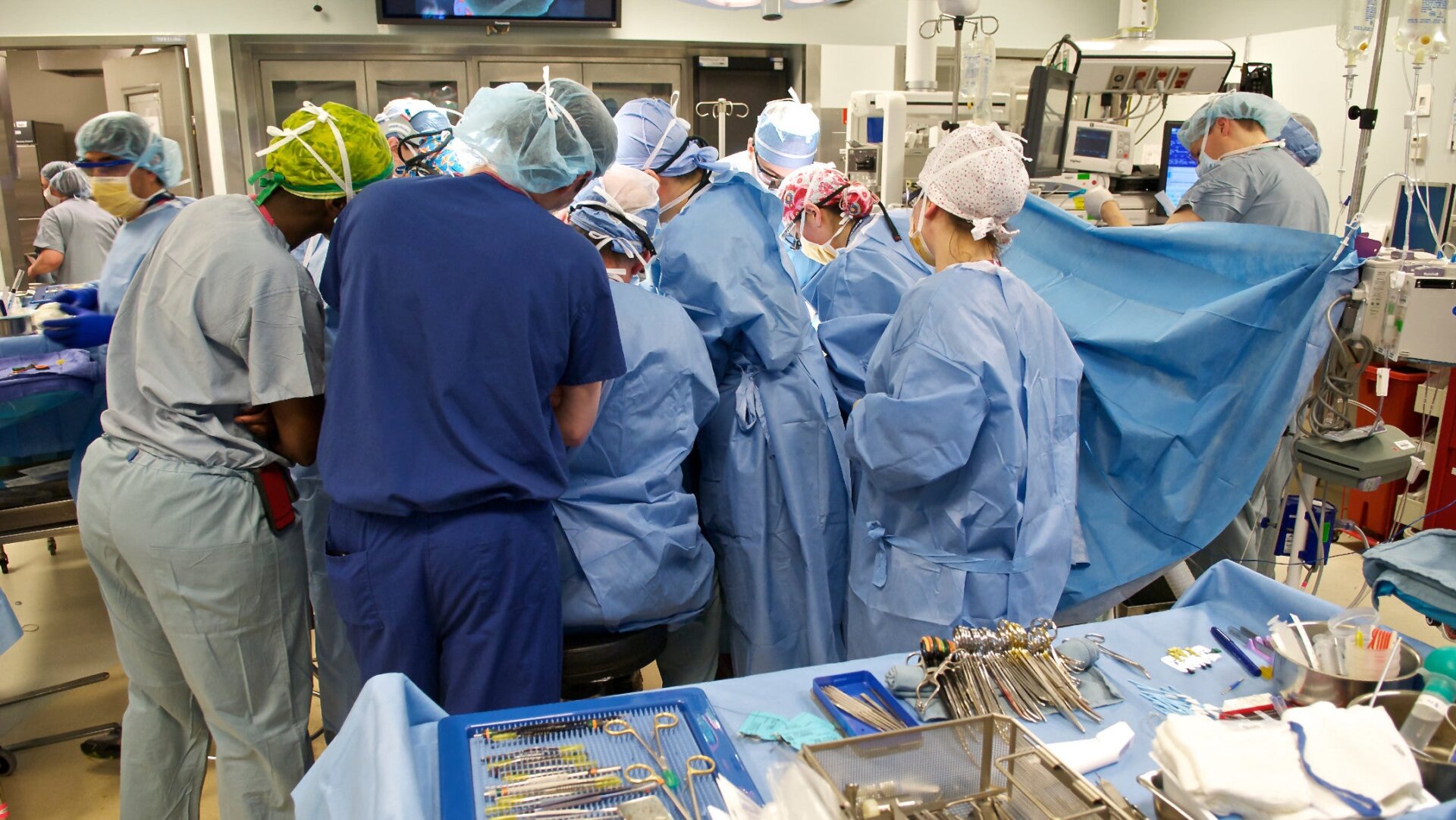 Facial transplant surgery at Brigham and Women’s Hospital in Boston.