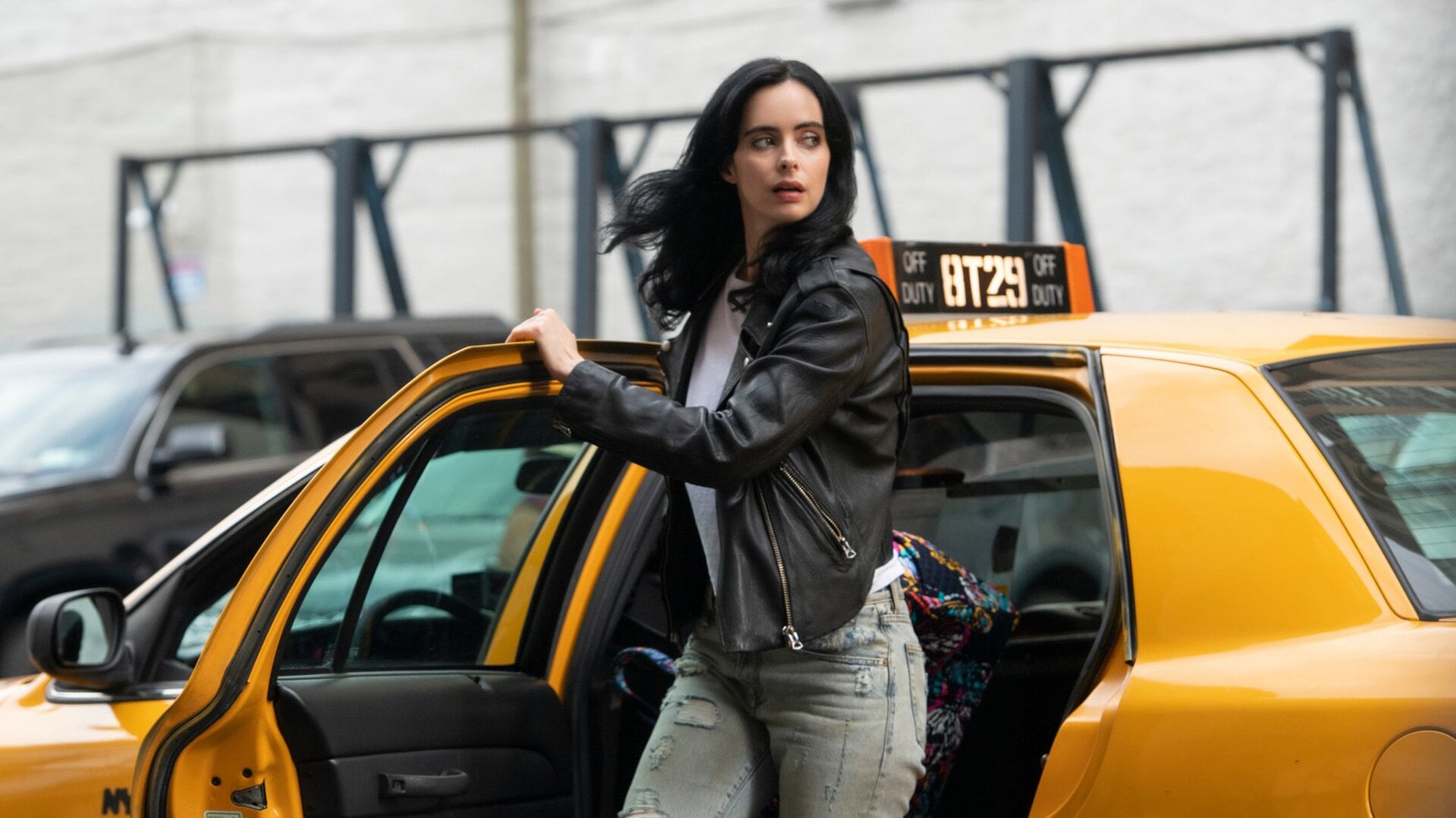Krysten Ritter as Jessica Jones.