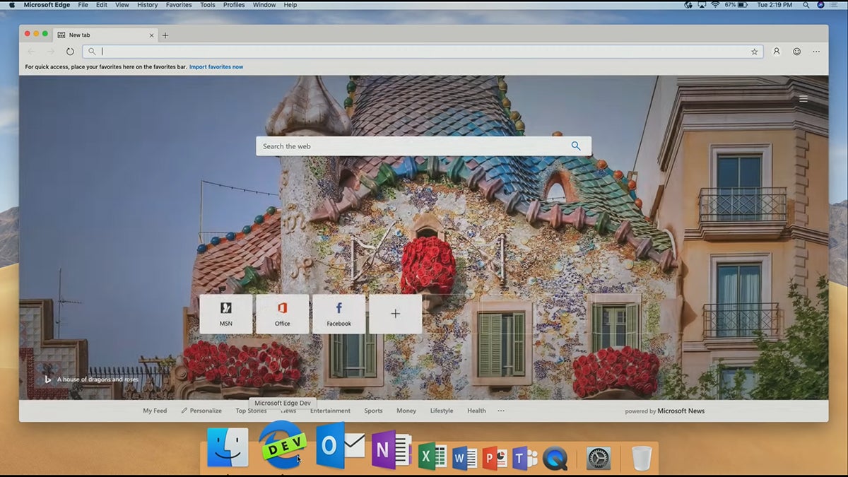 Screenshot: Microsoft