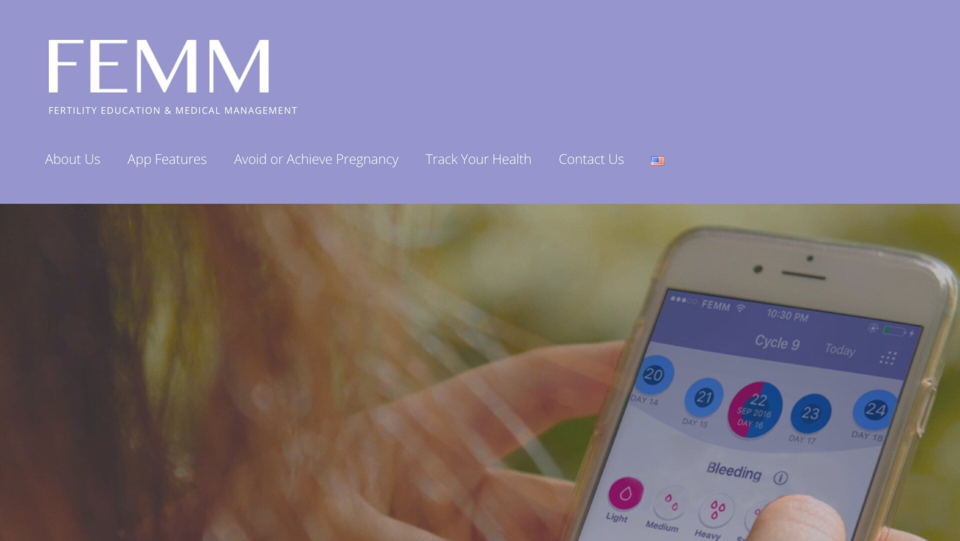 Femm’s website clearly states it’s meant to help “avoid” or “achieve” pregnancy.