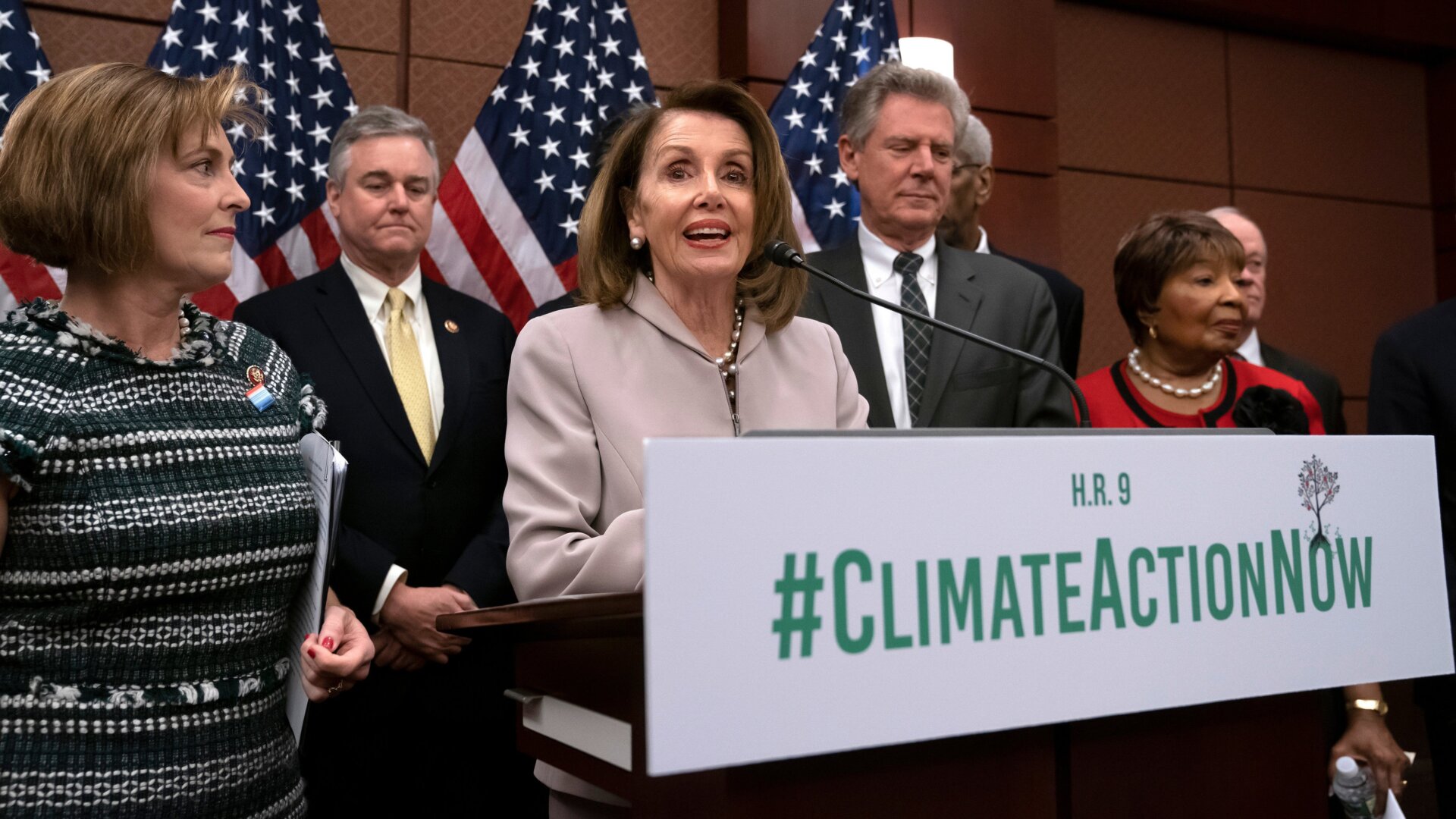 Here is the moment Democrats introduced the Climate Action Now Act in March 2019.