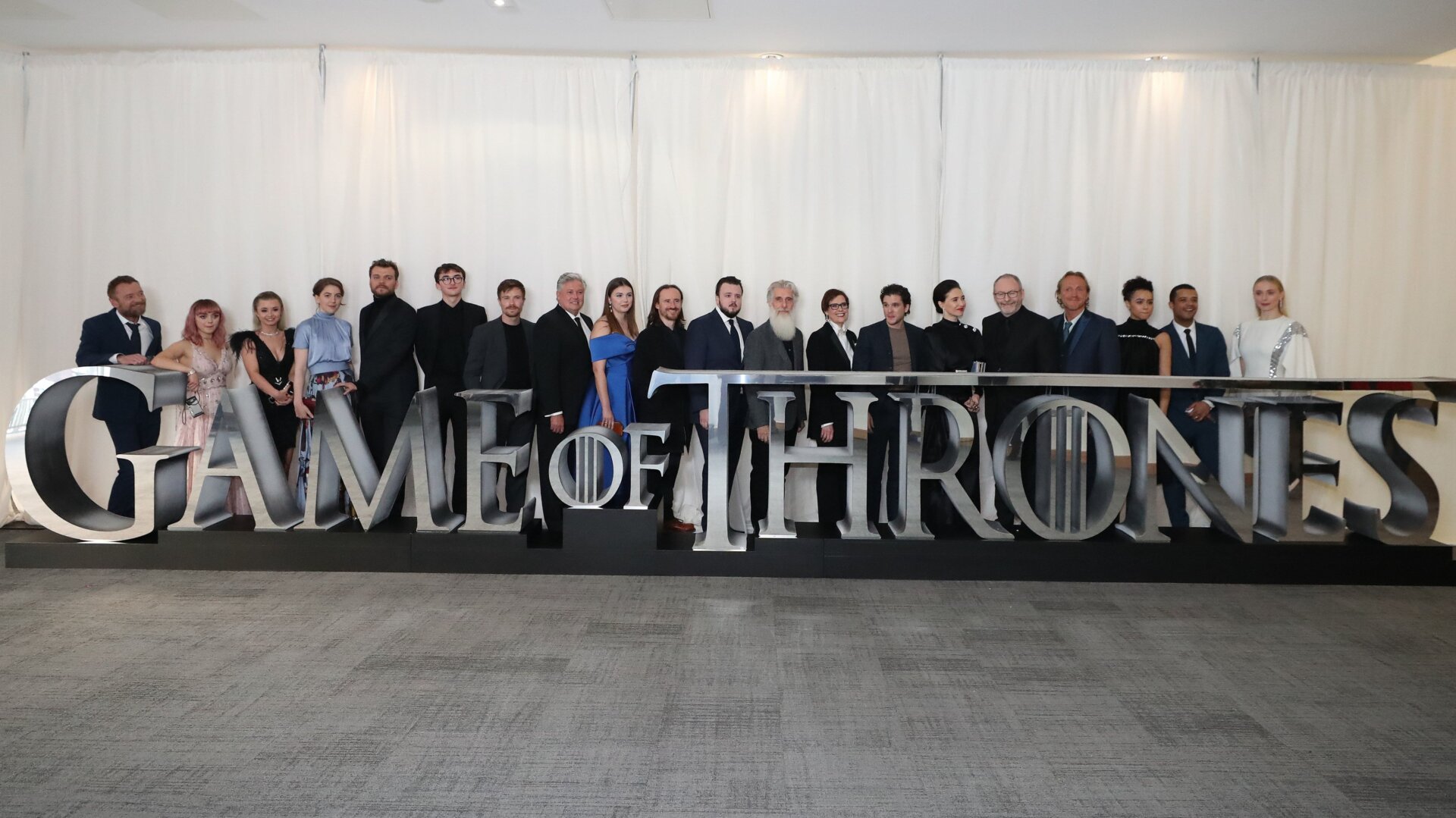 The Game of Thrones cast at a season 8 screening.