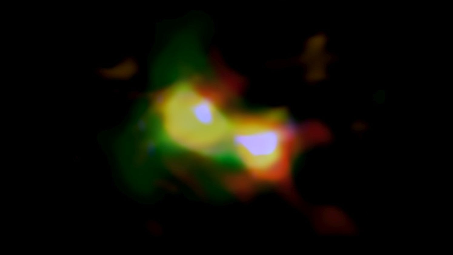 Image: ALMA (ESO/NAOJ/NRAO), NASA/ESA Hubble Space Telescope, Hashimoto et al.