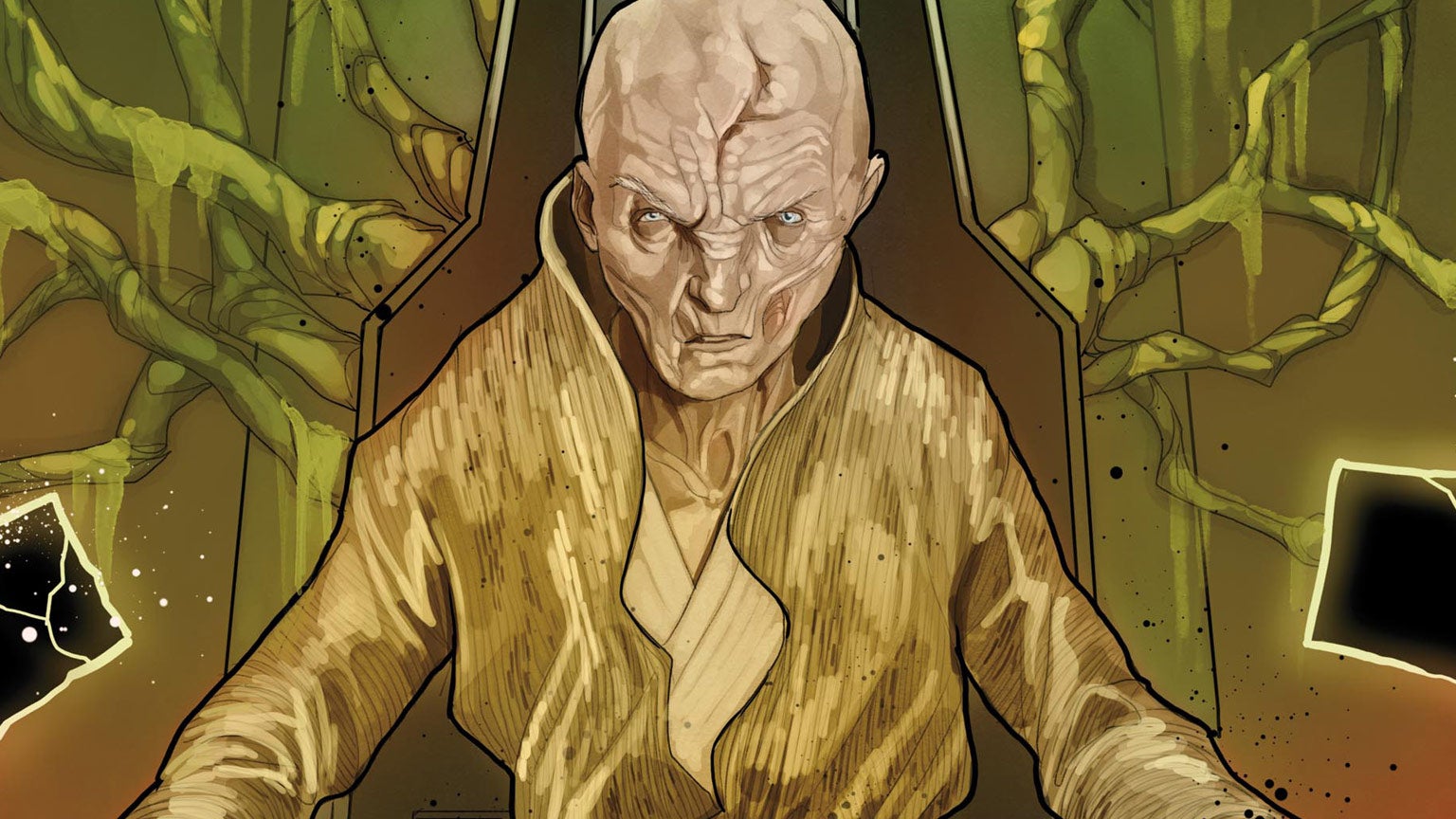 Supreme Leader Snoke, before he was half-off.
