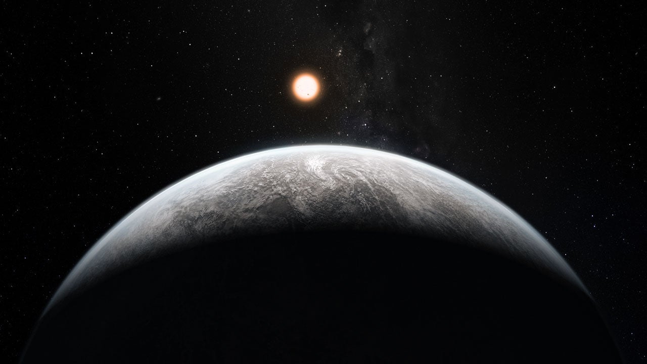 Artist’s impression of an Earth-like exoplanet.