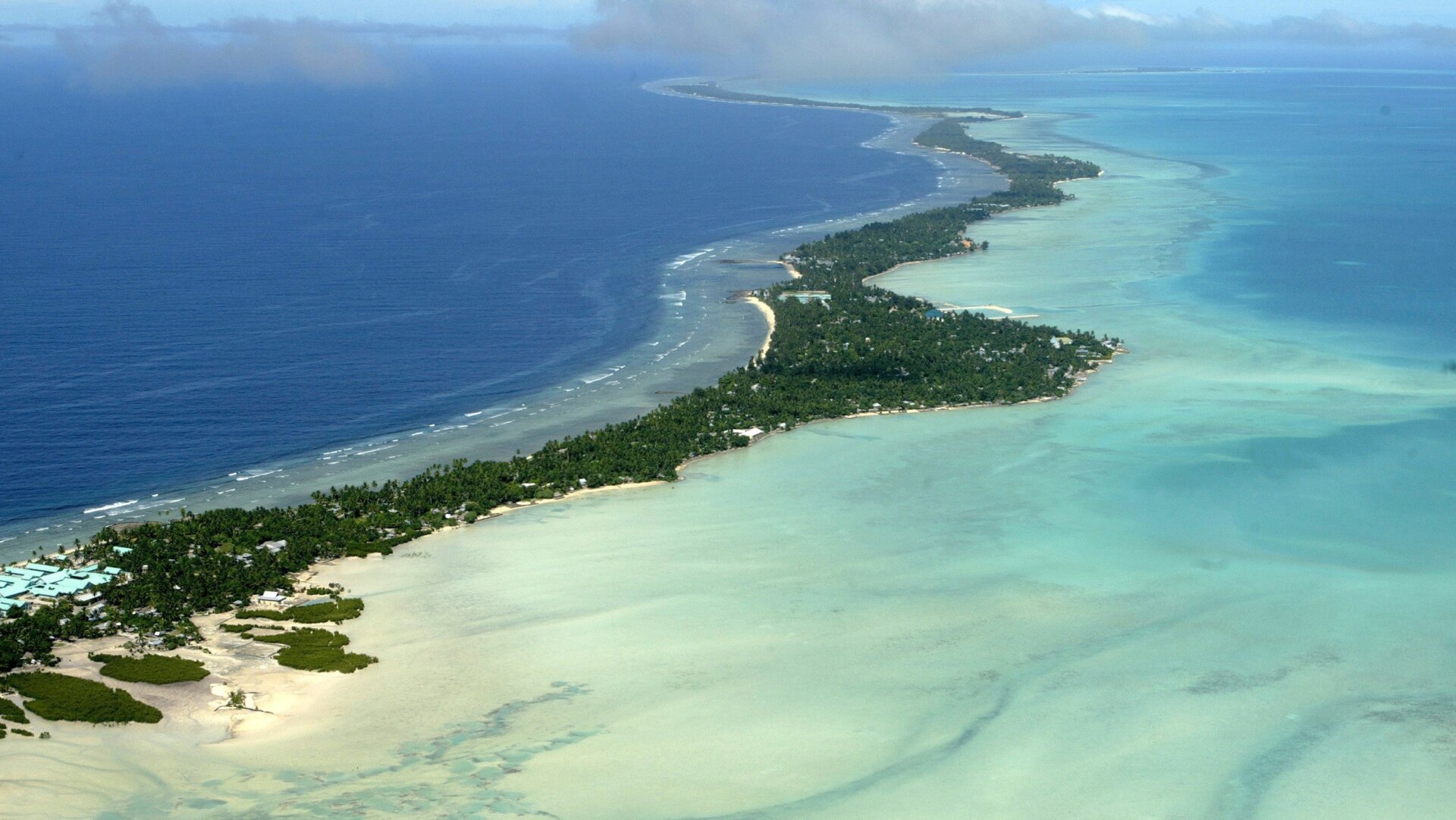 The Tarawa atoll of the Republic of Kiribati