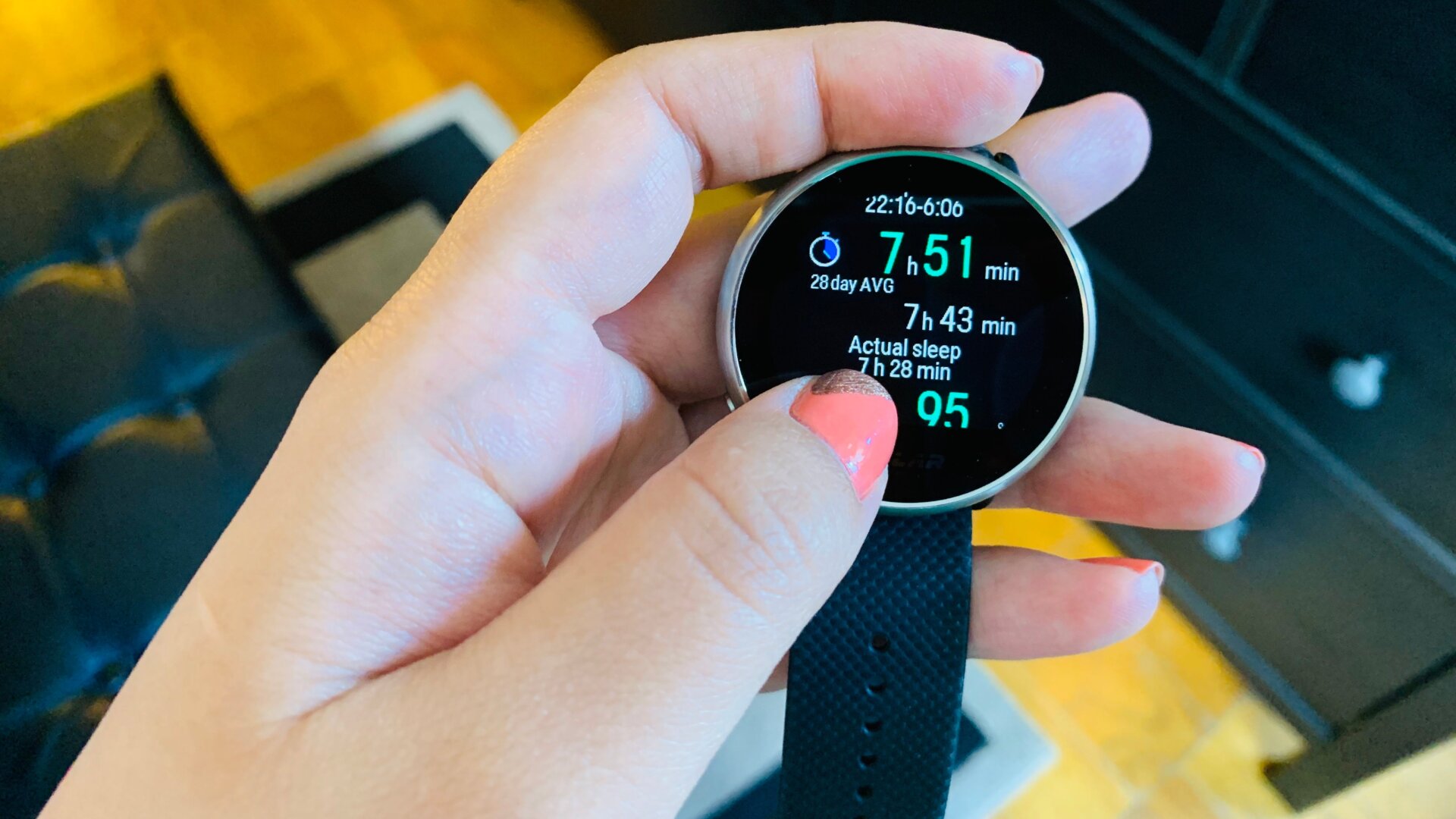 You can see quite a bit of data right on your wrist, though swiping through screens is a bit laggy.