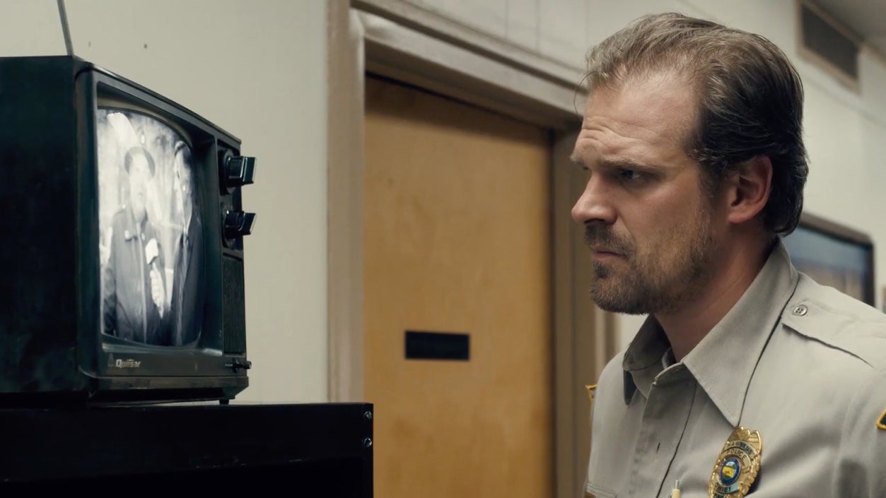 Jim Hopper tunes in.