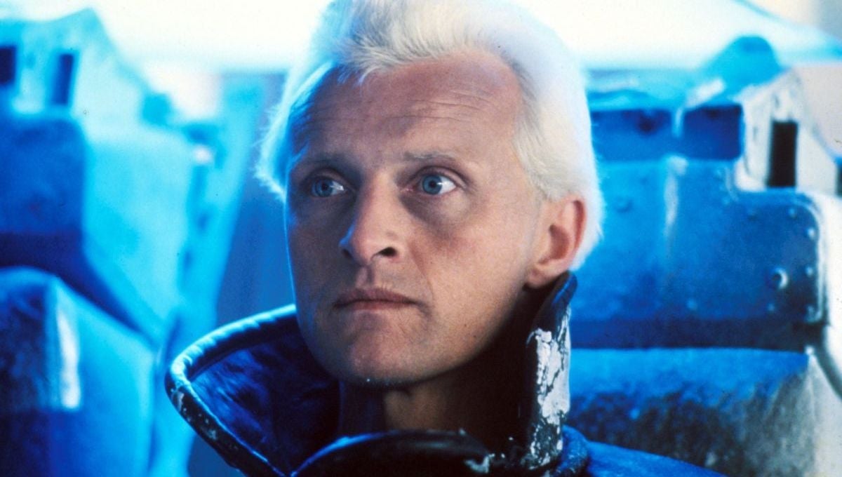 Rutger Hauer in a scene from Blade Runner.