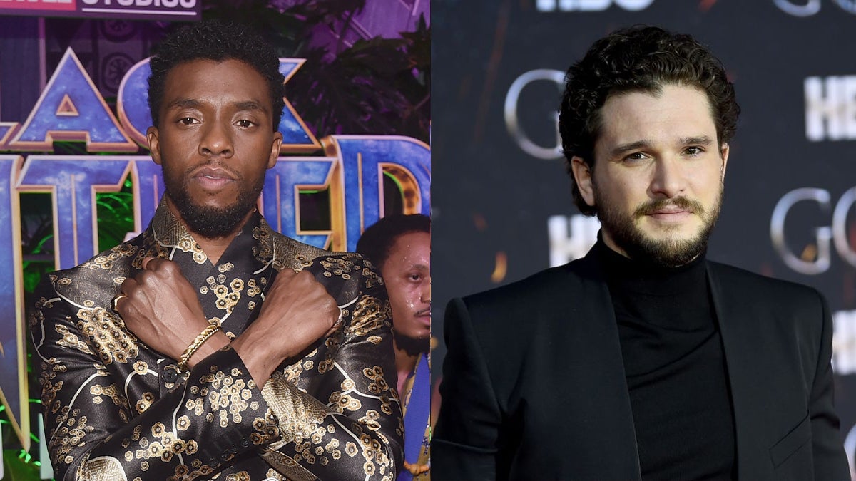 Chadwick Boseman and Kit Harington.