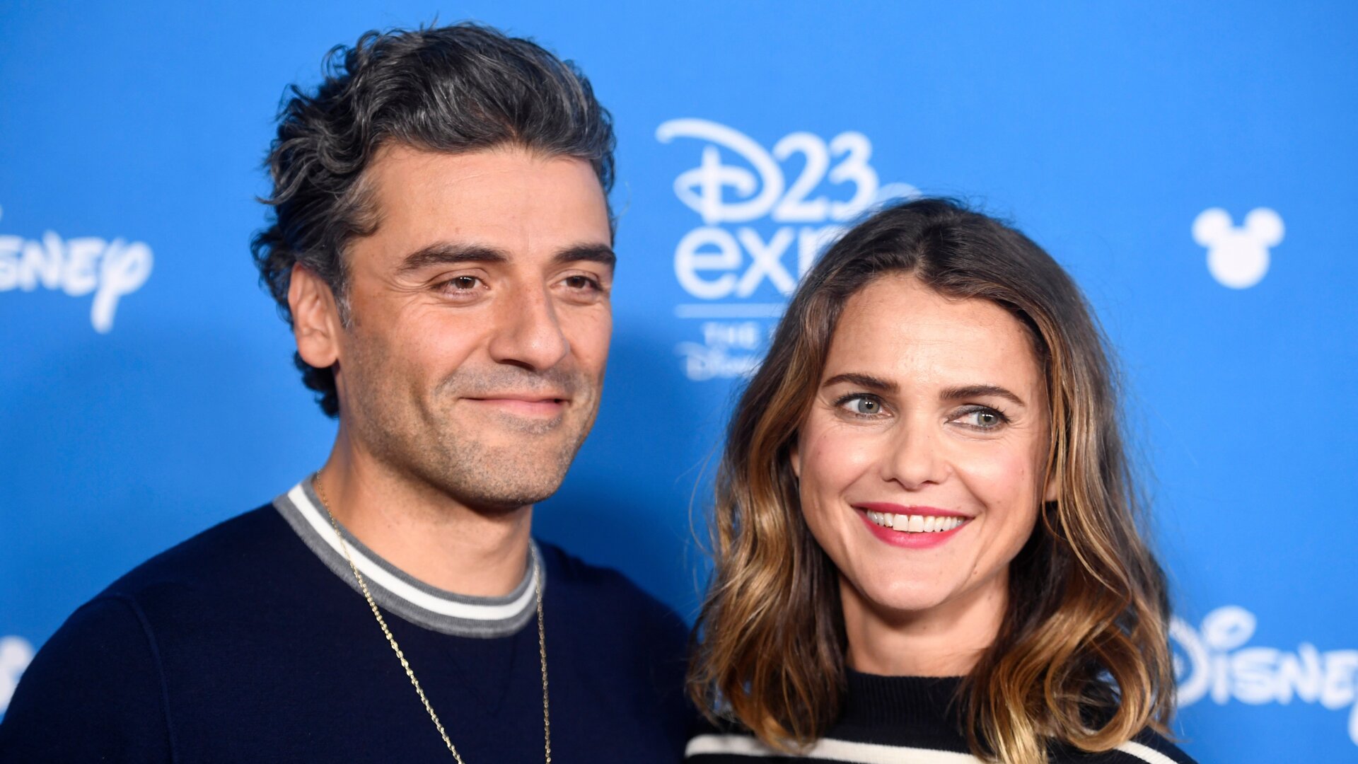 Oscar Isaac and Keri Russel.