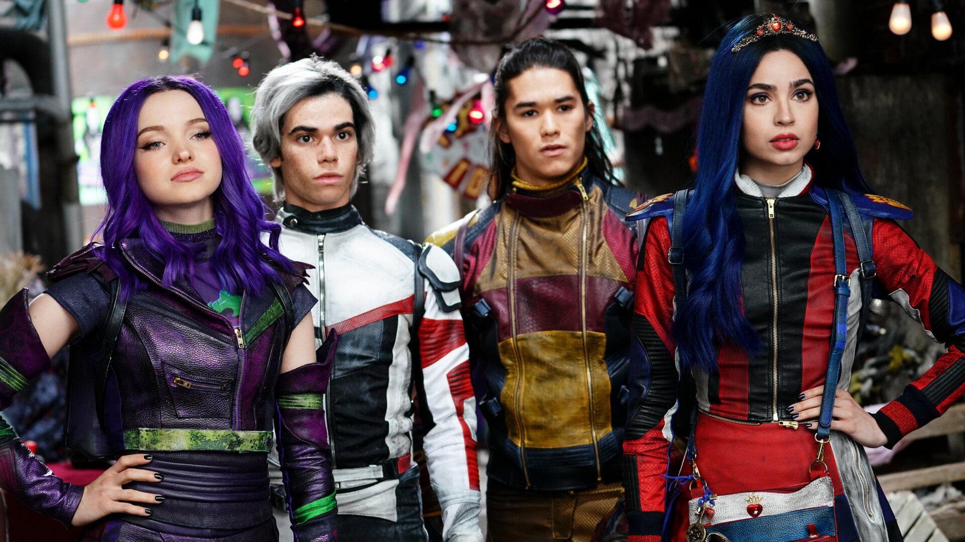 Boyce, second from the left, and his co-stars on Descendants.