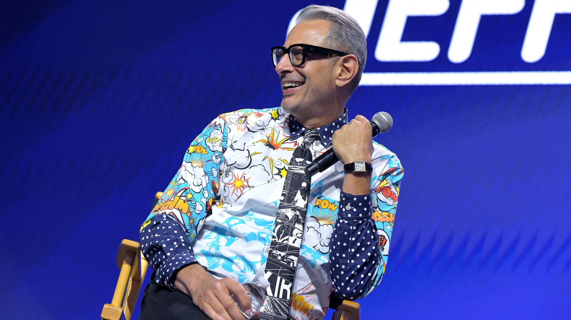 Jeff Goldblum at D23 Expo 2019.