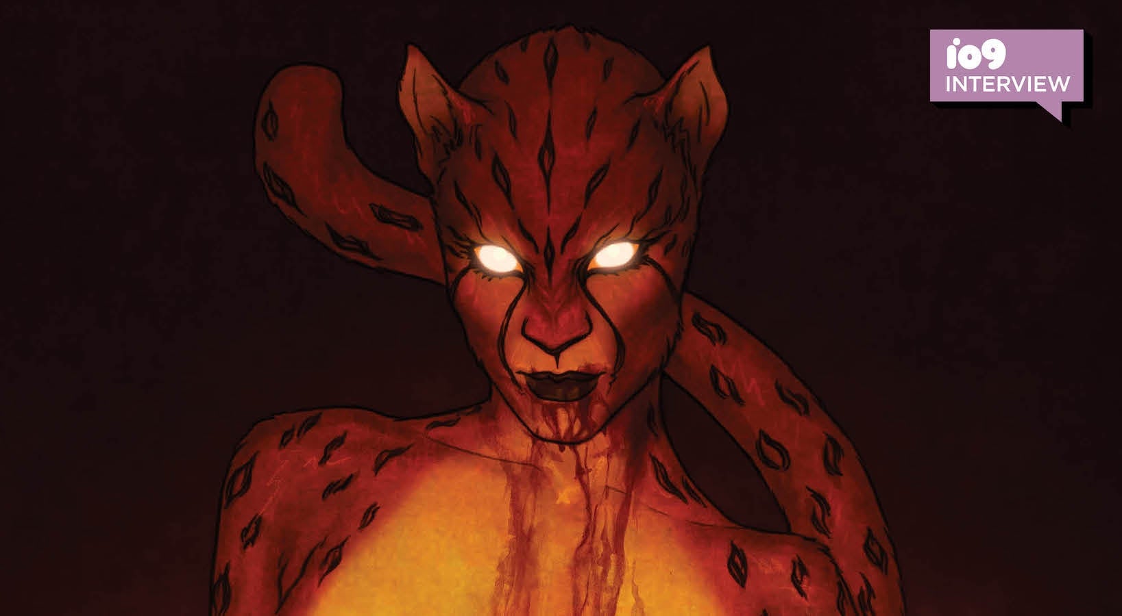 Cheetah savoring a fresh kill.