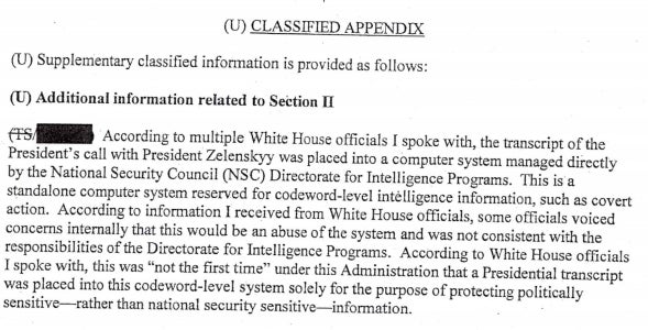 Screenshot: Whistleblower complaint