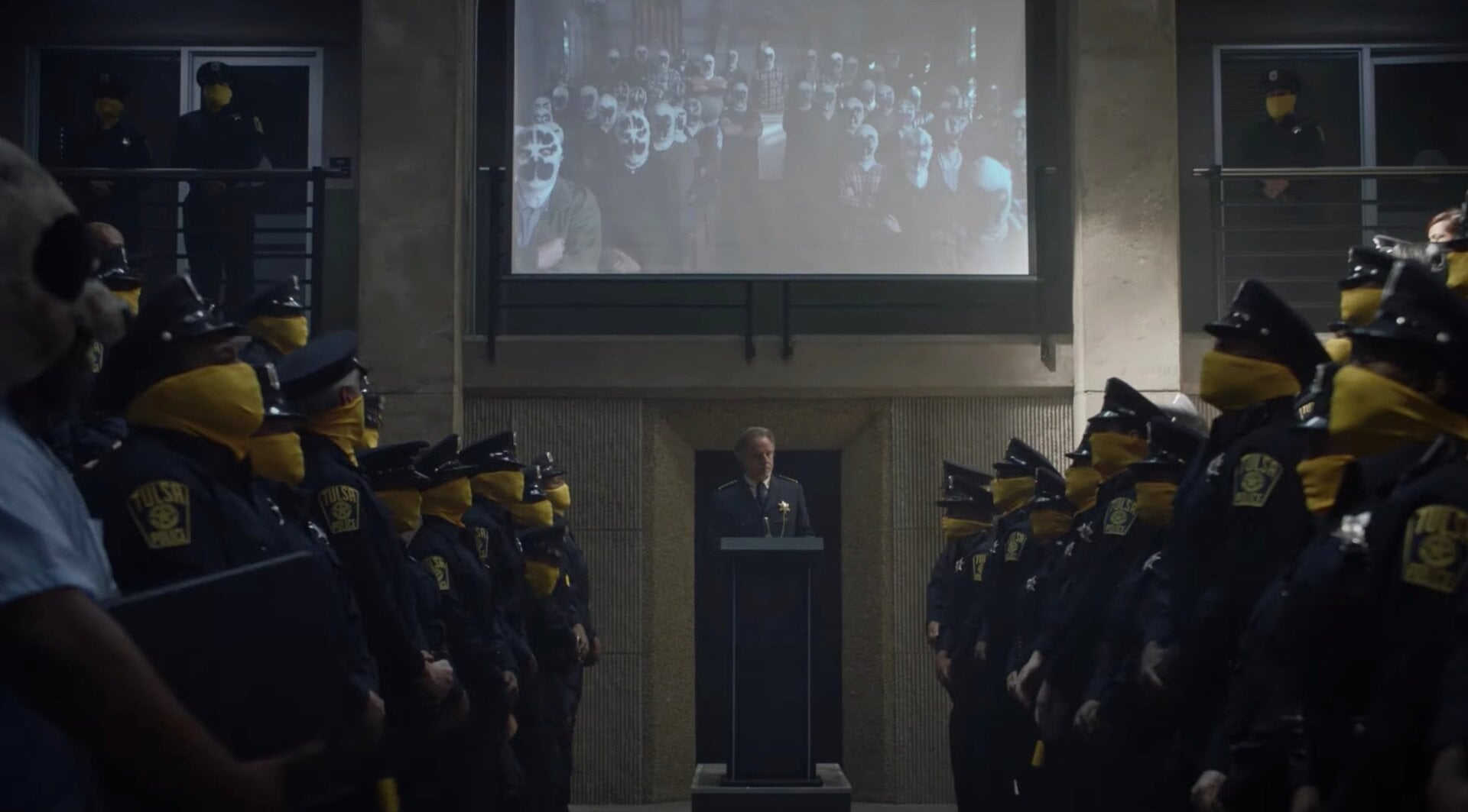 So the bad guys, and good guys, are wearing masks?