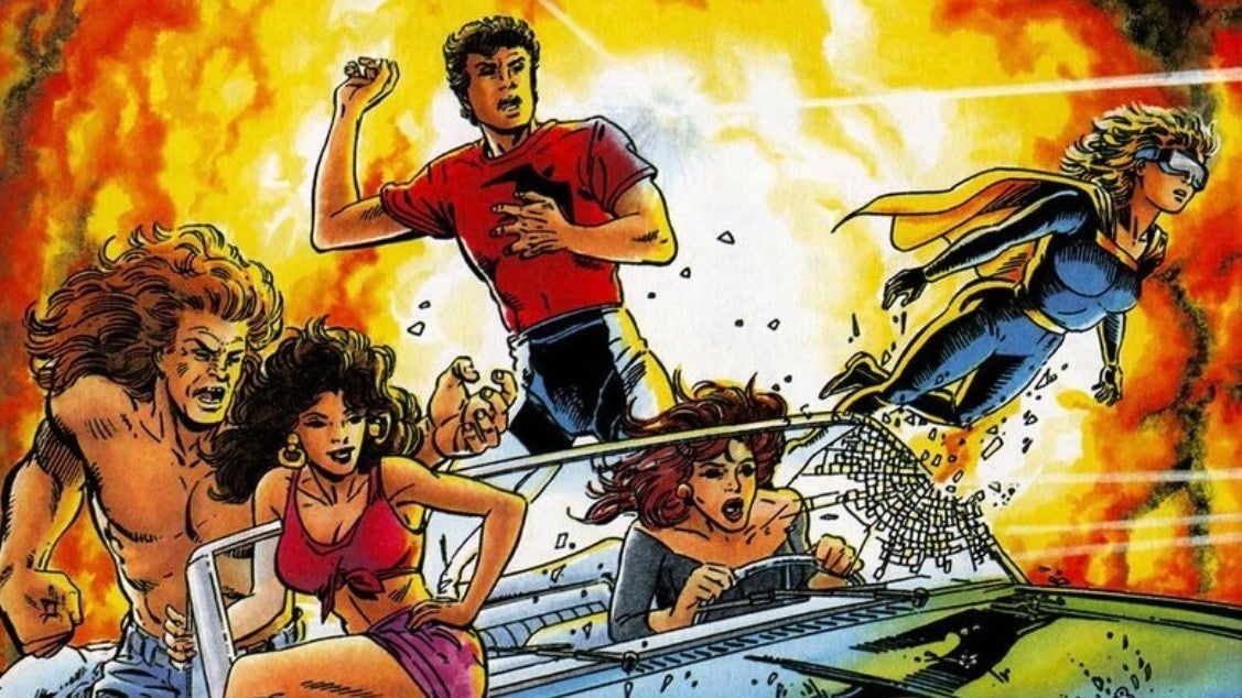 The, now fairly dated, cover to Valiant’s Harbinger #1 from 1992.