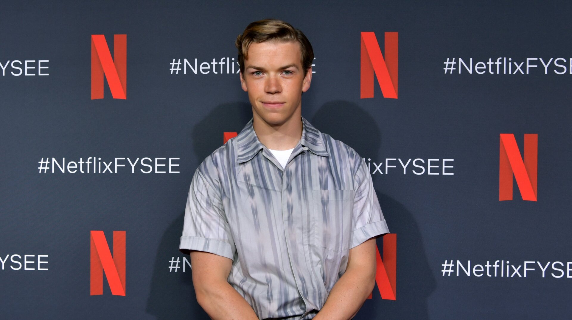 Will Poulter at a Bandersnatch-focused event in early 2019.