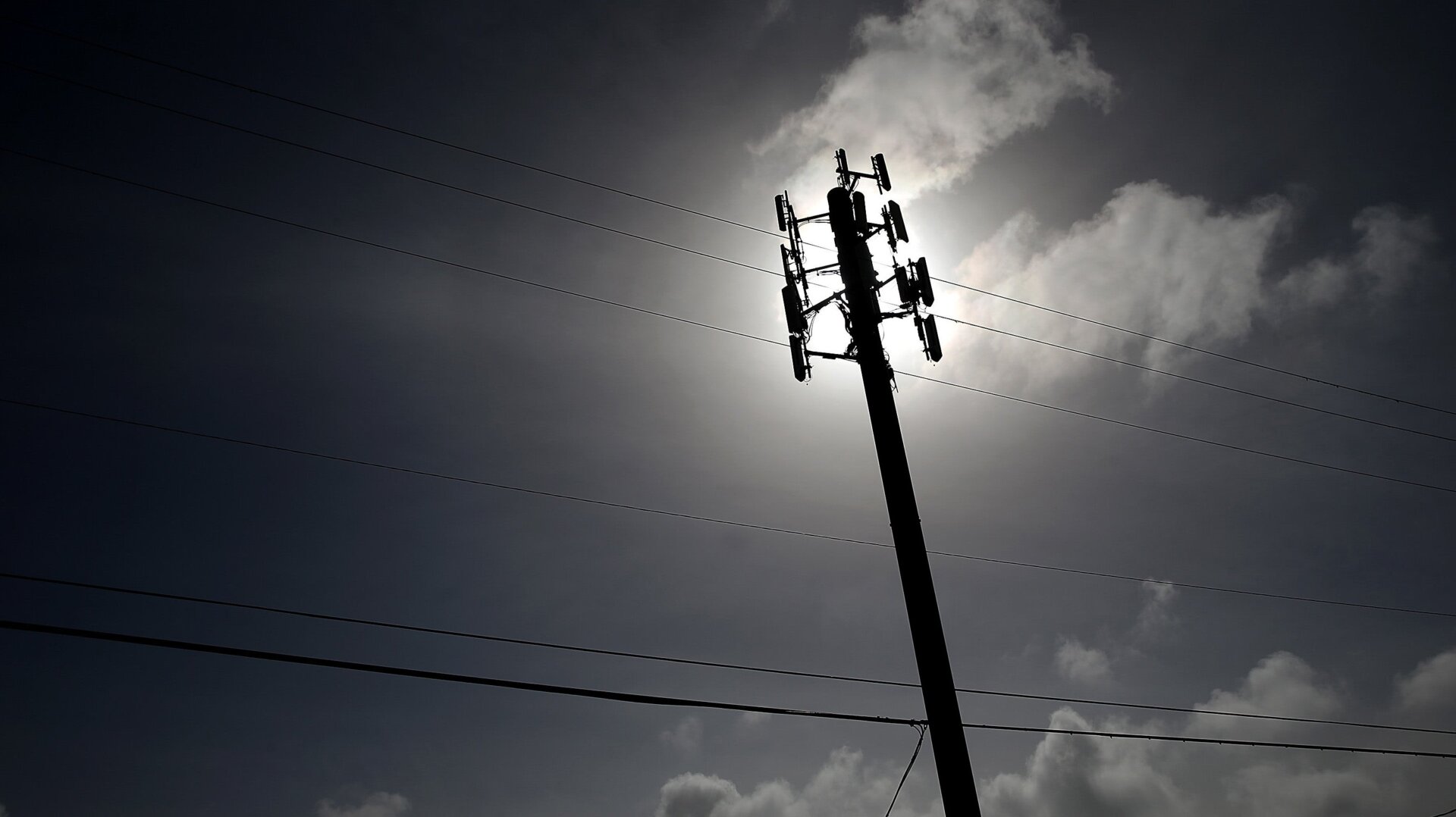 A view of a cellular communication tower on March 6, 2014 in Oakland, California.