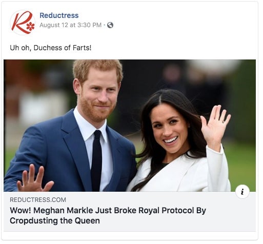 Screenshot: Reductress