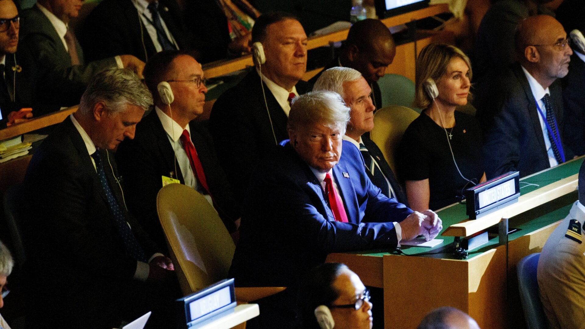 Donald Trump during the UN Climate Action Summit in New York City September 23, 2019.