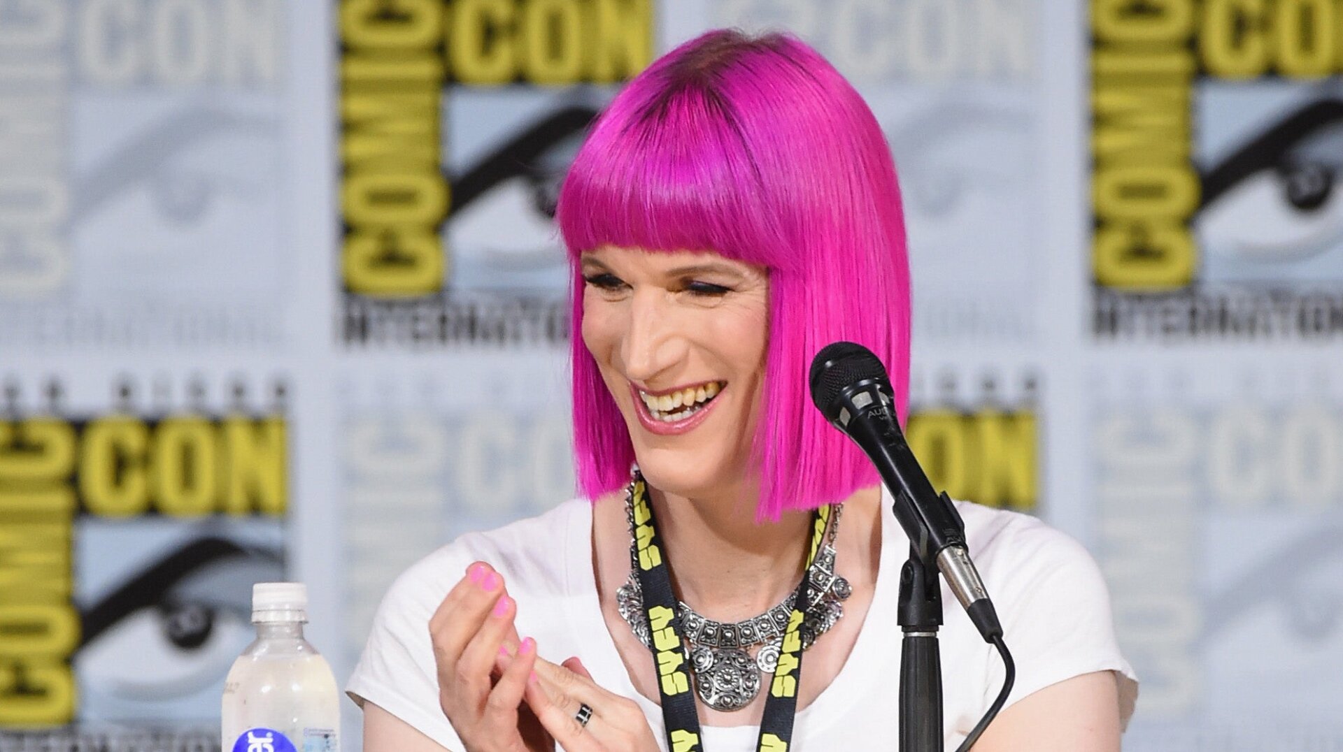 Charlie Jane Anders at San Diego Comic-Con in 2017.
