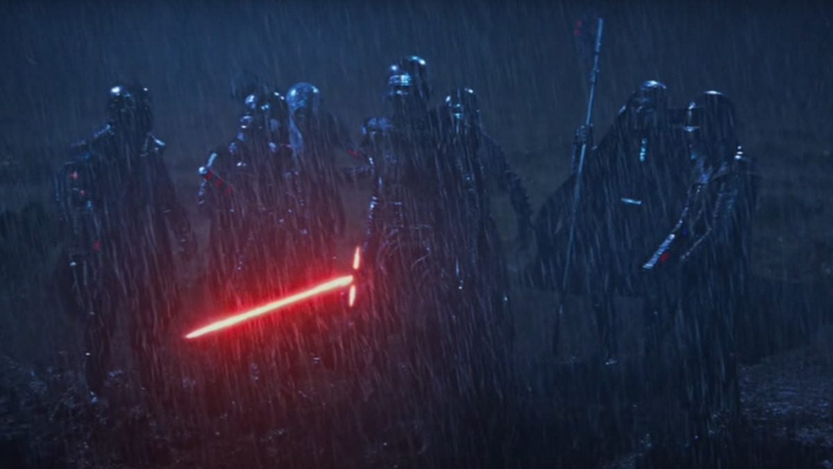 The very blurry Knights of Ren.